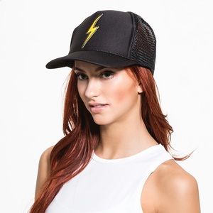 Aviator Nation vintage bolt trucker hat